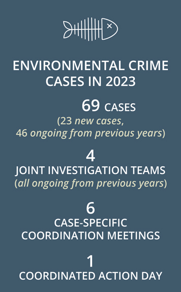 69 cases, 4 jits, 6 coordination meetings, 1 action day