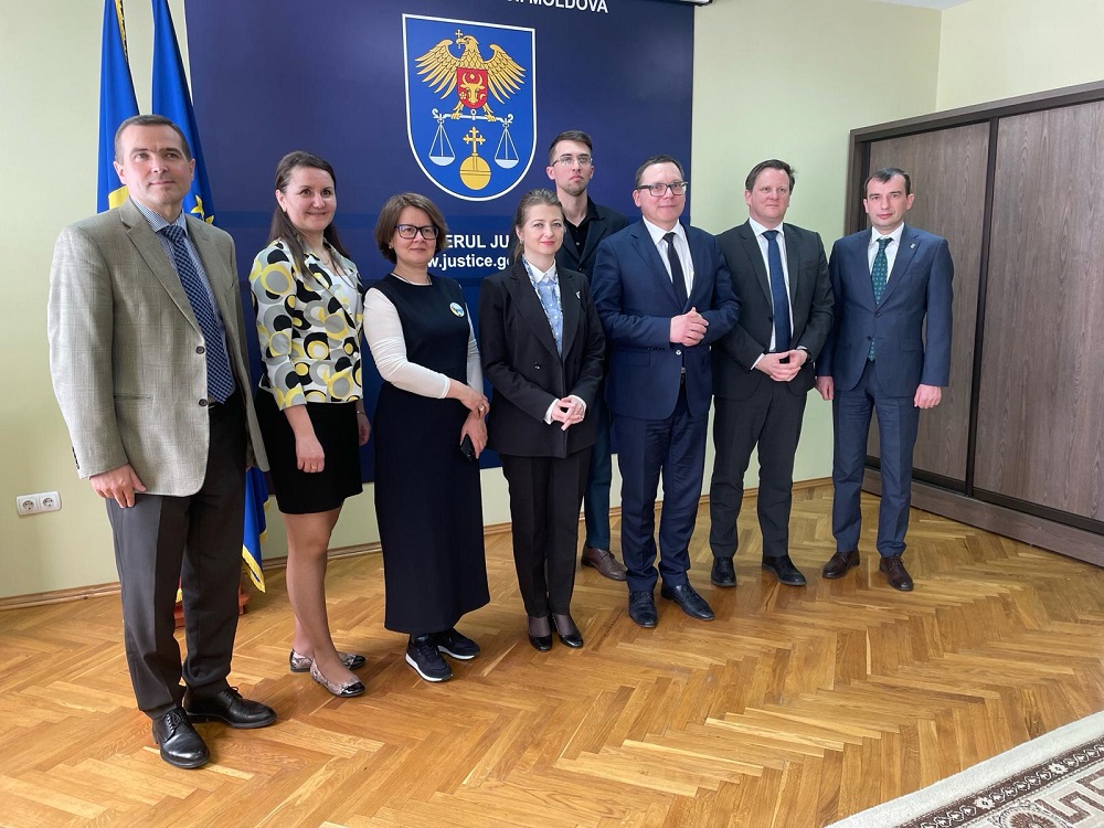 President Ladislav Hamran and delegation meets with Ms Veronica Mihailov-Moraru, Minister of Justice of the Republic of Moldova