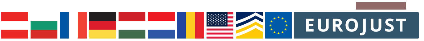 at-bg-fr-de-hu-nl-ro-usa-flags-europol-eurojust