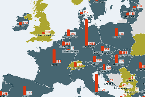  Annual Report 2021 - Eurojust activity map