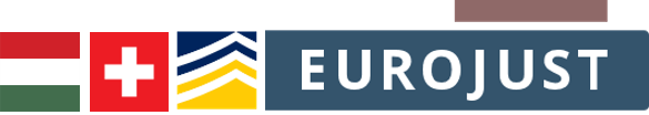 Hungary, Switzerland flag, logo Europol and Eurojust