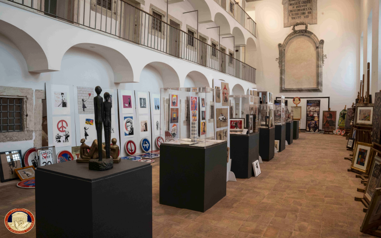Gallery with seized fake artwork exhibited