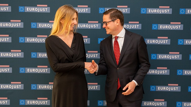 Eurojust President Michael Schmid welcomed EU Anti-Trafficking Coordinator to the Agency’s headquarters