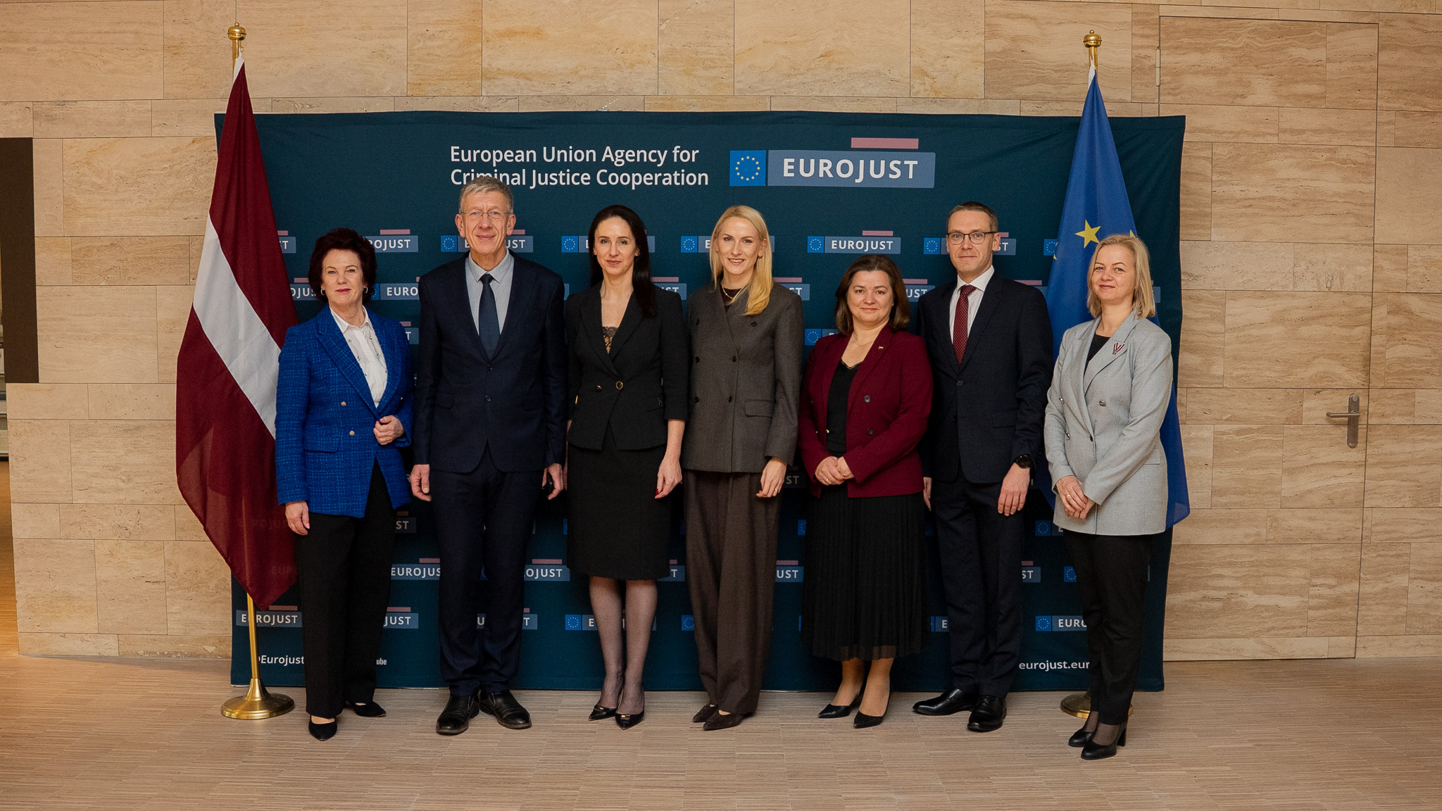 Vice-President Margarita Šniutytė-Daugėlienė welcomed a delegation of Latvian Parliamentary Members, led by Dr Andrejs Judins, Chairman of the Legal Affairs Committee, to Eurojust’s headquarters