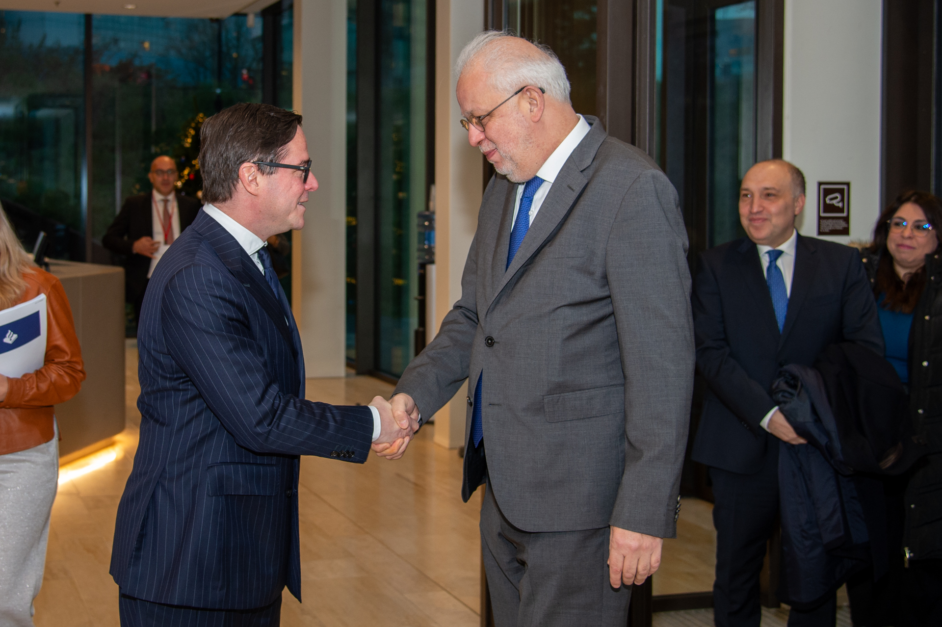 H.E. Mr Adel Nassar, Minister of Justice of Lebanon, visited Eurojust today. He was welcomed by President Michael Schmid