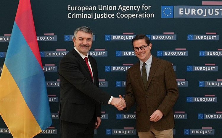 H.E. Mr. Viktor Biyagov, Ambassador of the Republic of Armenia and President Michael Schmid
