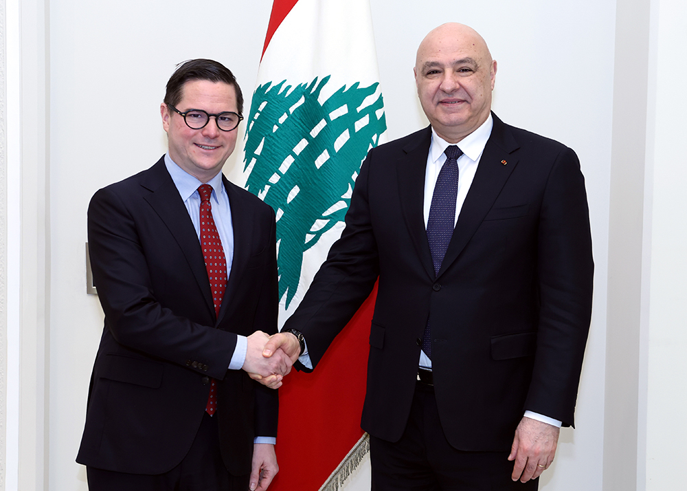 President Michael Schmid and Lebanese President Joseph Aoun