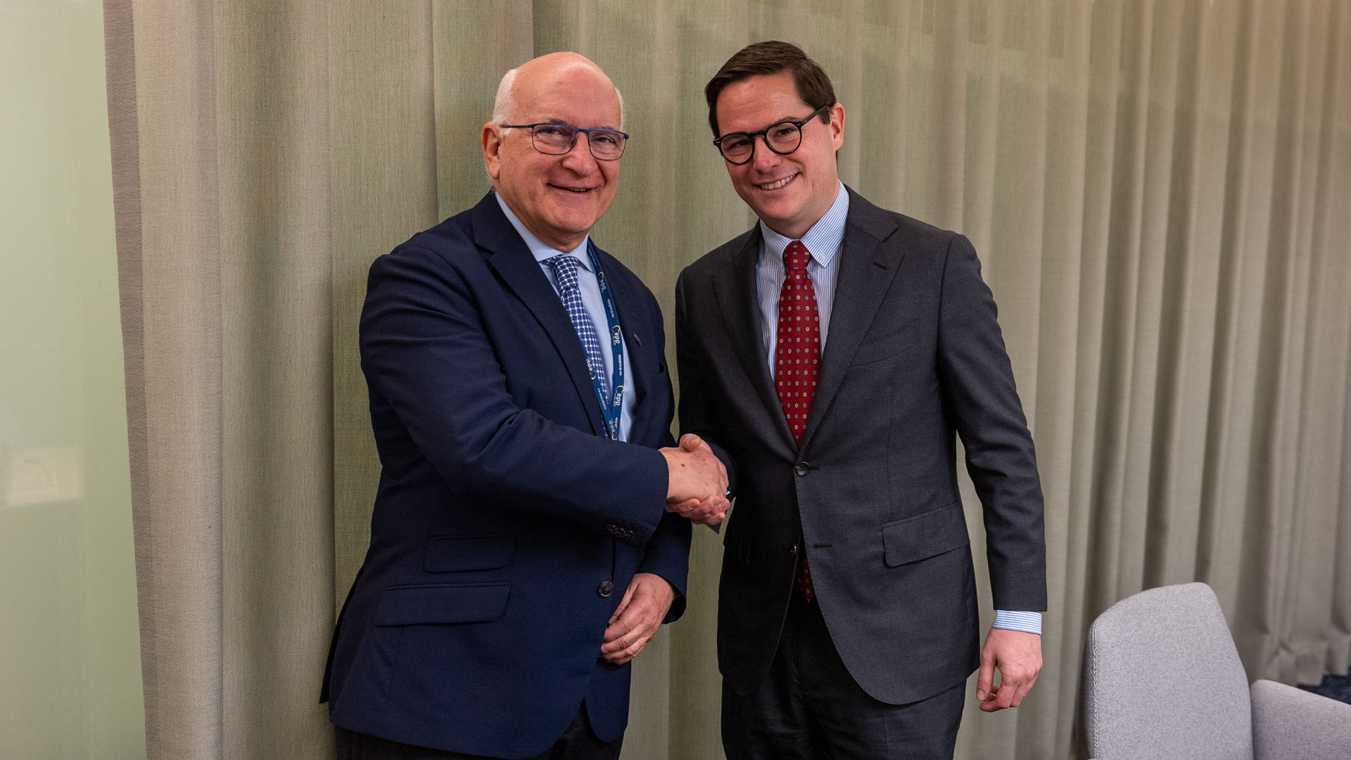 President Michael Schmid met MEP Javier Zarzalejos, Chair of the LIBE Committee, ahead of the Interparliamentary Committee Meeting on Eurojust