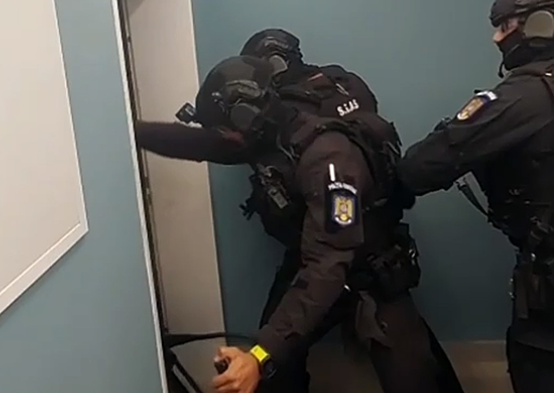 police in action