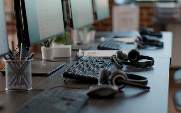 call center desk