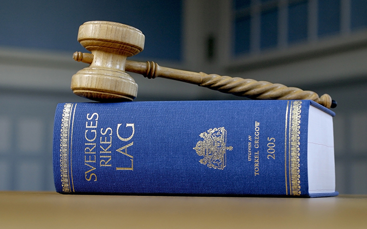 Law book and gavel