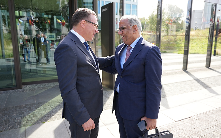 Mr Ladislav Hamran, President of Eurojust and Mr Abdulrahman Murad Alblooshi, Undersecretary of the International Cooperation and Legal Affairs Sector