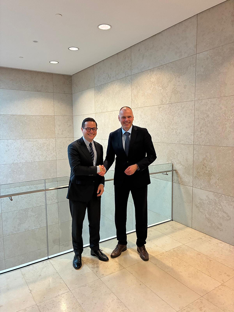 President Michael Schmid met with Mihael Zupančič, Minister of Justice of Slovenia, on the fields of Justice and Home Affairs Council, in Luxembourg