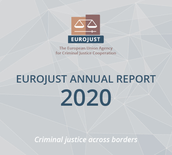 Cover of the Eurojust's Annual Report 2020