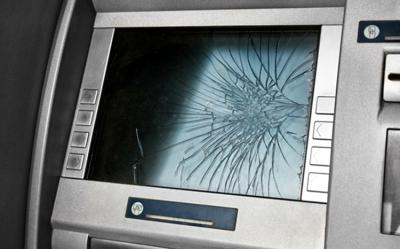 broken displaty atm