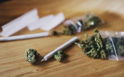 marijuana plants and cigarets