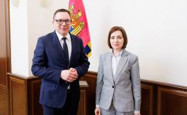  Ladislav Hamran, President of Eurojust and Ms Maia Sandu, President of the Republic of Moldova