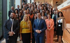 Meeting participants in a group photo