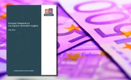 Thumbnail image of publication cover on background of 500 euro banknotes