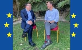 Eurojust President Ladislav Hamran meeting His Excellency Sven Kühn von Burgsdorff, the Ambassador of the European Union to Palestine