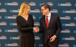 Eurojust President Michael Schmid welcomed EU Anti-Trafficking Coordinator to the Agency’s headquarters