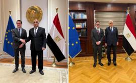 Eurojust President with Egyptian Minister of Justice and Prosecutor General