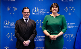President Schmid  and EU Chief Prosecutor Ms Laura Kövesi