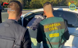 Italian and Spanish police officers working side-by-side