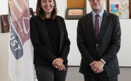 Eurojust President Michael Schmid welcomed Ms Vanessa Perrée, French National Prosecutor against Organised Crime, at Eurojust headquarters.