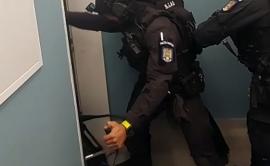 police in action
