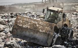 garbage bulldozer