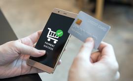 online shopping, Credit card, smartphone