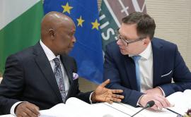 Mr Lateef Olasunkanmi Fagbemi and Mr Ladislav Hamran