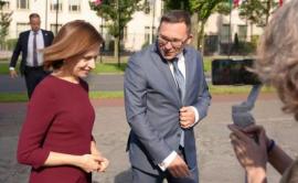 President of Moldova Ms Maia Sandu with Eurojust President Mr Ladislav Hamran