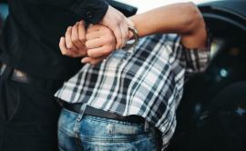 Person in handcuffs