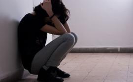 distressed woman