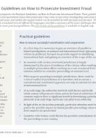 Eurojust Guidelines on How to Prosecute Investment Fraud - Leaflet