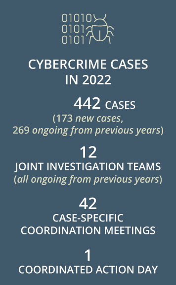 Cybercrime cases in 2022