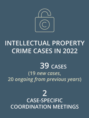 Intelectual property crimes cases in 2022