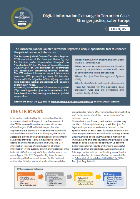 Digital Information Exchange in Terrorism Cases