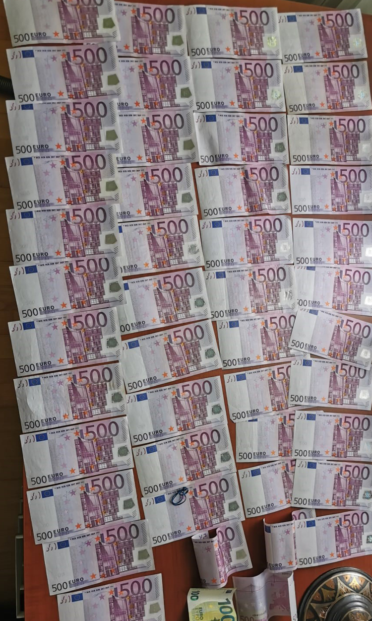 Banknotes on a table